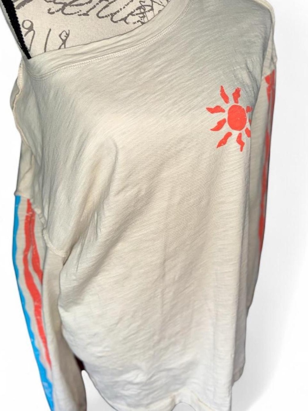 Brand New Oversized Mixed Media Relaxed Top